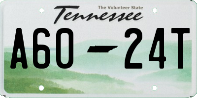 TN license plate A6024T