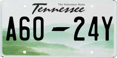 TN license plate A6024Y