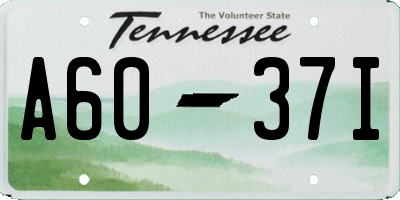 TN license plate A6037I