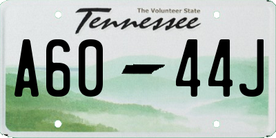 TN license plate A6044J