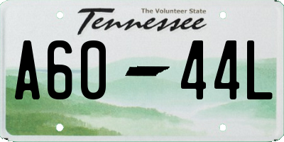 TN license plate A6044L