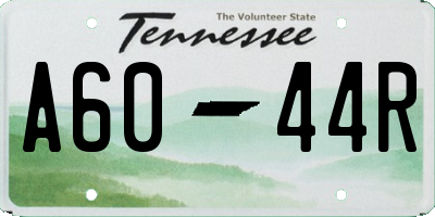 TN license plate A6044R