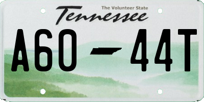 TN license plate A6044T