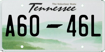 TN license plate A6046L