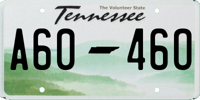 TN license plate A6046O