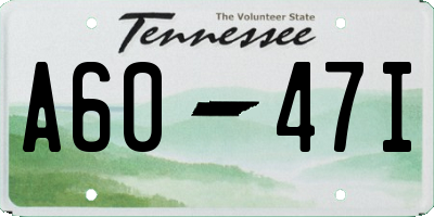 TN license plate A6047I