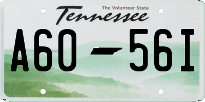 TN license plate A6056I