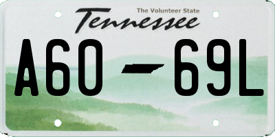 TN license plate A6069L