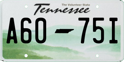 TN license plate A6075I