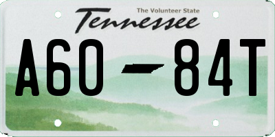TN license plate A6084T