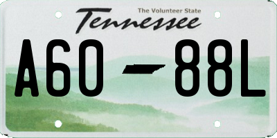TN license plate A6088L