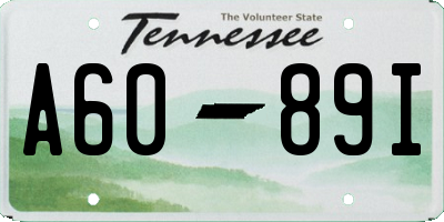 TN license plate A6089I