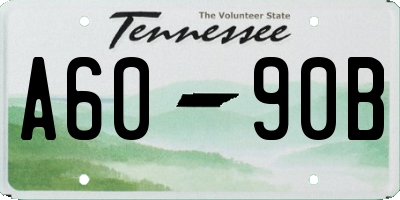 TN license plate A6090B