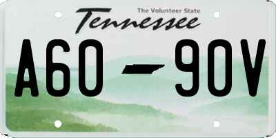 TN license plate A6090V