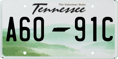 TN license plate A6091C