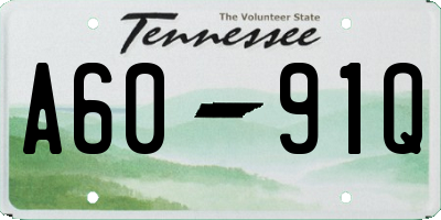 TN license plate A6091Q