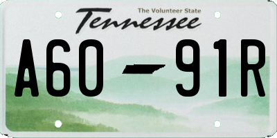 TN license plate A6091R