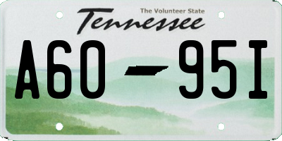 TN license plate A6095I