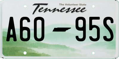 TN license plate A6095S