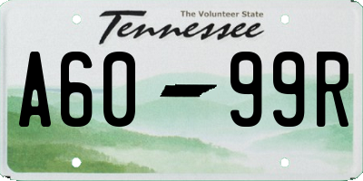 TN license plate A6099R