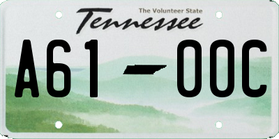 TN license plate A6100C