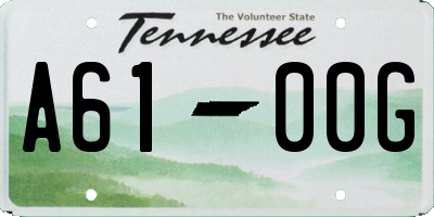 TN license plate A6100G