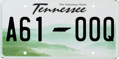 TN license plate A6100Q