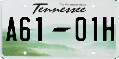 TN license plate A6101H