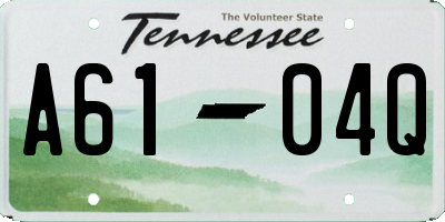 TN license plate A6104Q