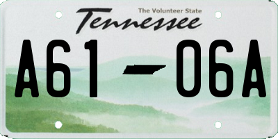 TN license plate A6106A