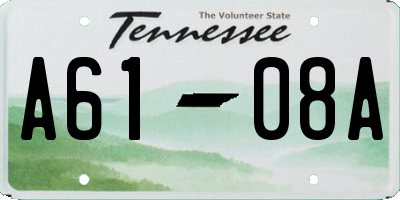 TN license plate A6108A