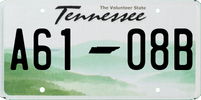 TN license plate A6108B