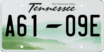 TN license plate A6109E