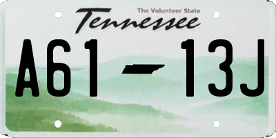 TN license plate A6113J