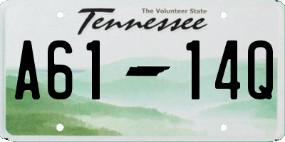TN license plate A6114Q