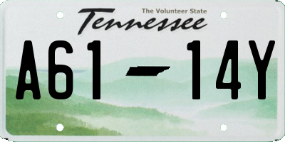 TN license plate A6114Y