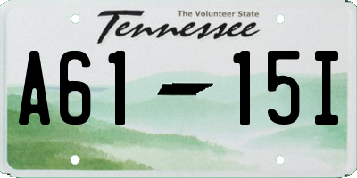 TN license plate A6115I