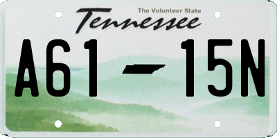 TN license plate A6115N