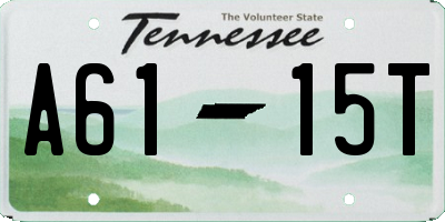TN license plate A6115T