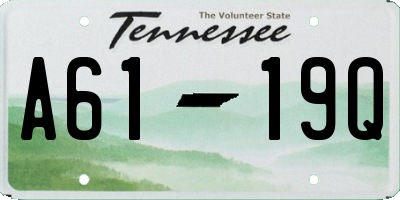 TN license plate A6119Q