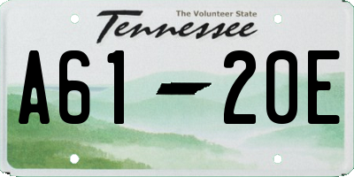 TN license plate A6120E