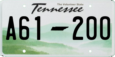 TN license plate A6120O
