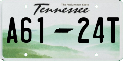 TN license plate A6124T
