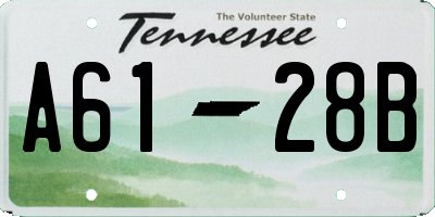 TN license plate A6128B