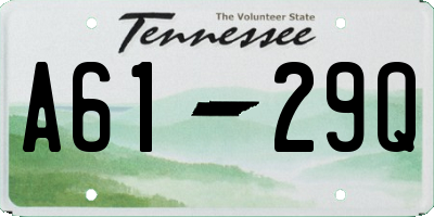 TN license plate A6129Q