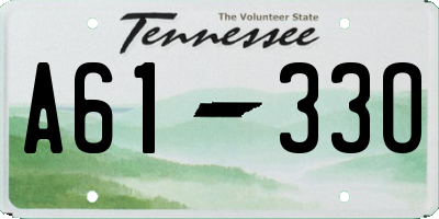 TN license plate A6133O