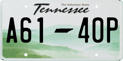TN license plate A6140P