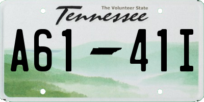 TN license plate A6141I
