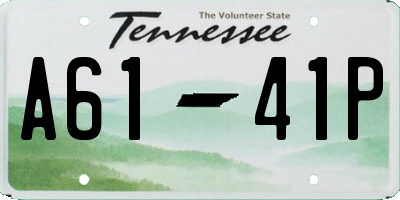 TN license plate A6141P