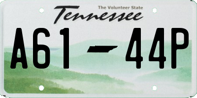 TN license plate A6144P